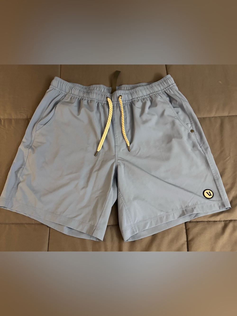 Vuori Kore 7 in lined Blue Athletic Shorts with Drawcord
